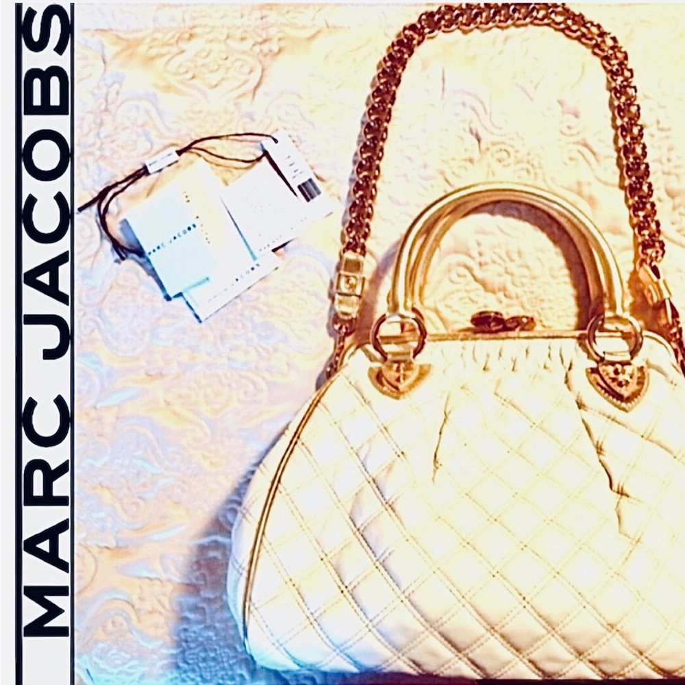 MARC Jacobs Bag Stam Large LIMITED EDITION Top Handle Lambskin Shoulder Bag - Picture 5 of 11